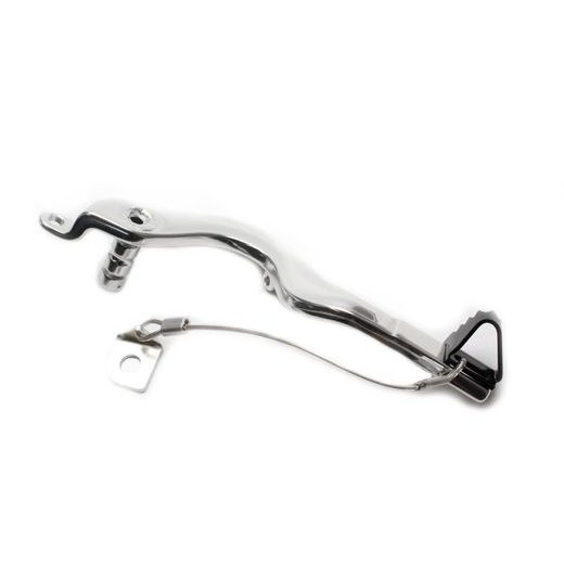 Brake pedal MOTION STUFF 83P-0601002 silver body, black steel fixed tip Steel Fixed Tip