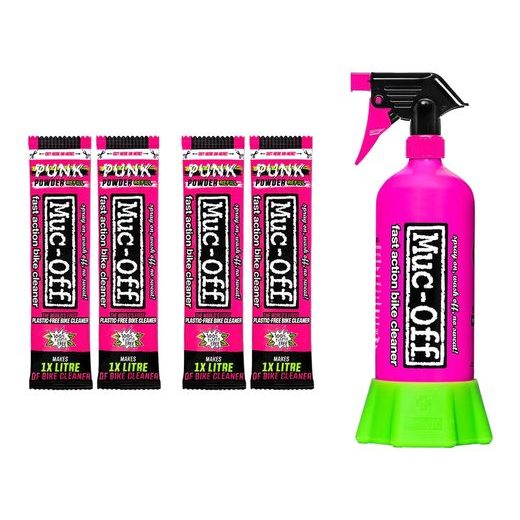 Punk Powder Bike Cleaner MUC-OFF 20609 (4 pack) with Bottle for Life