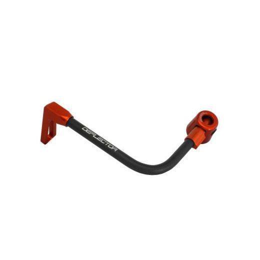 Lever guard ACCOSSATO DE002 with black hose and joint left, aluminium