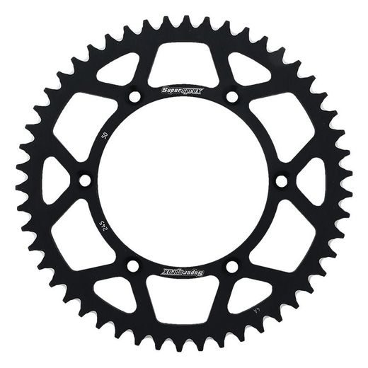 Rear ALU sprocket SUPERSPROX RAL-245:50-BLK črna 50T, 520