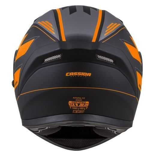 Integralna čelada CASSIDA INTEGRAL 3.0 ROXOR black matt/ orange/ grey XS