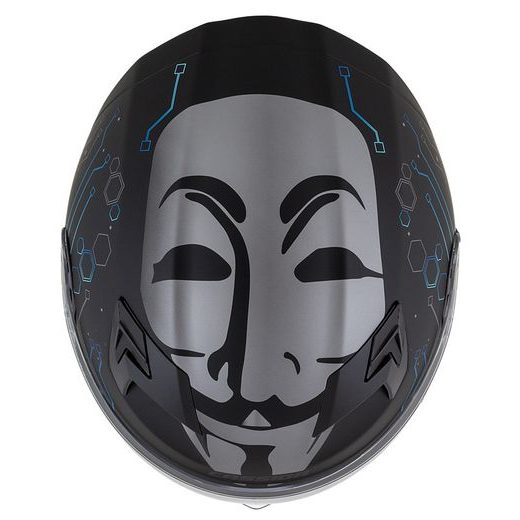 Integralna čelada CASSIDA INTEGRAL 3.0 HACK matt black /blue 2XL