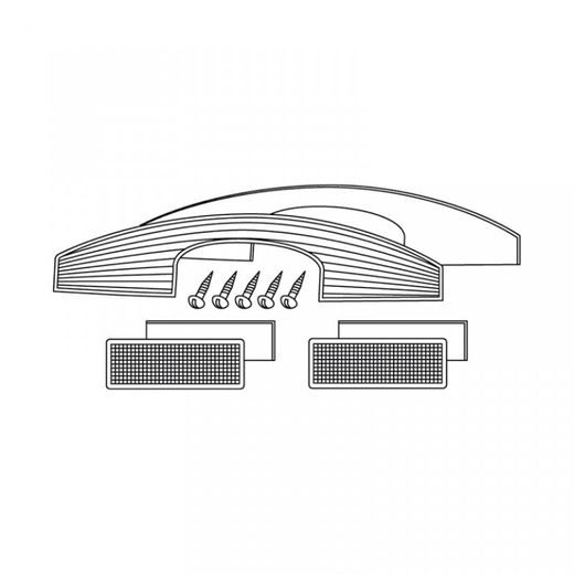 Reflector SHAD D1B451CAR za SH45 bela