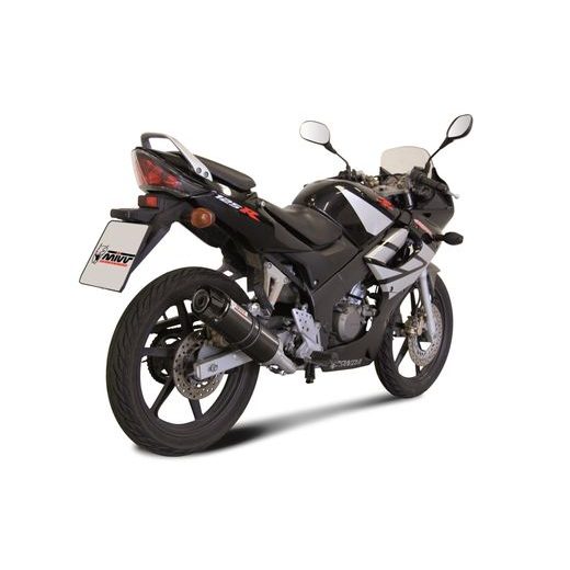 Celoten izpušni sistem 1x1 MIVV GP H.043.LXBC Black with carbon cap