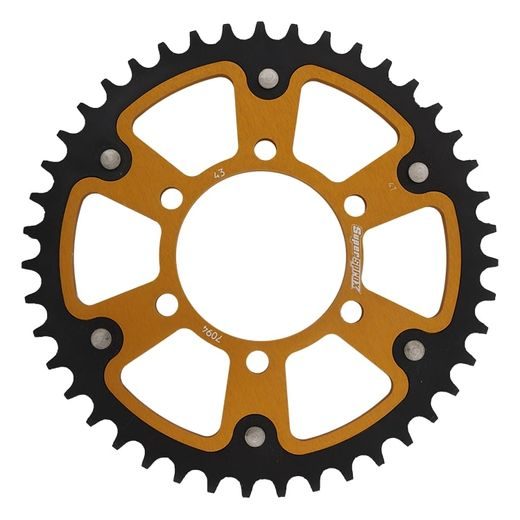 Zadnji verižnik (zobnik) SUPERSPROX STEALTH RST-7094:43-GLD zlata 43T, 520