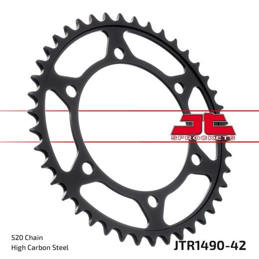 Verižni set EK - Srebrna chain 520 SRO, O-ring, CHK front sprocket JT CHK rubber cushioned, CHK rear sprocket JT za KAWASAKI EN 500 1996-2003