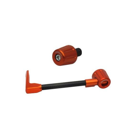 Lever guard in carbon + right end ACCOSSATO DE010 with black hose and joint levi