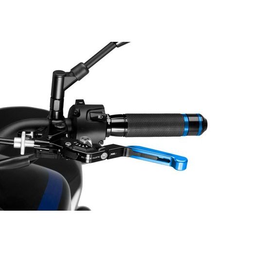 Clutch lever without adapter PUIG 3.0 24ANP raztegljiva poklopna (extendable folding) blue/silver