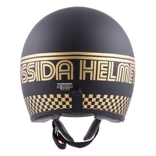 Jet čelada CASSIDA OXYGEN RONDO black matt / gold XS