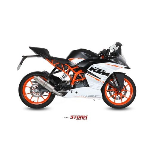 Celoten izpušni sistem 1x1 STORM GP KT.015.LXS Nerjaveče jeklo