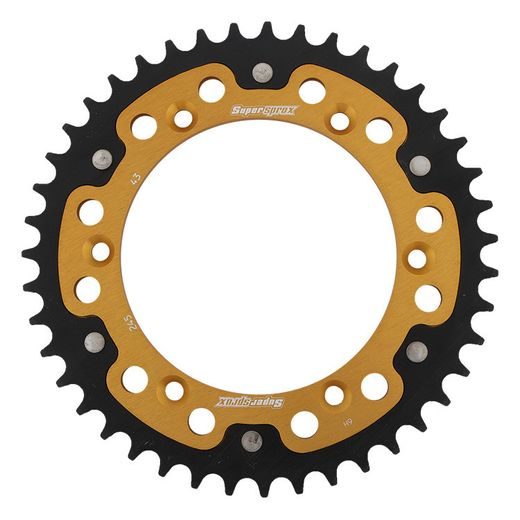 Zadnji verižnik (zobnik) SUPERSPROX STEALTH RST-245:43-GLD zlata 43T, 520