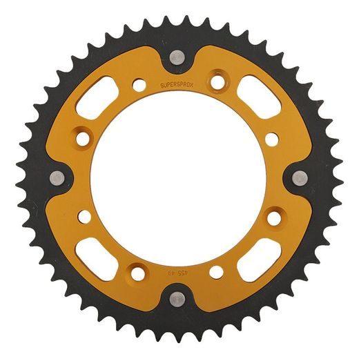 Rear sprocket SUPERSPROX STEALTH RST-455:49-GLD zlata 49T, 420