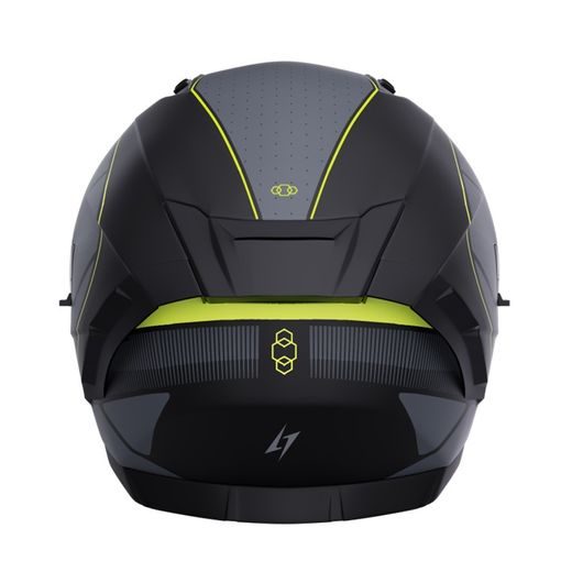 Integralna čelada STORMER BLASTER TRON neon, yellow, metal matt L