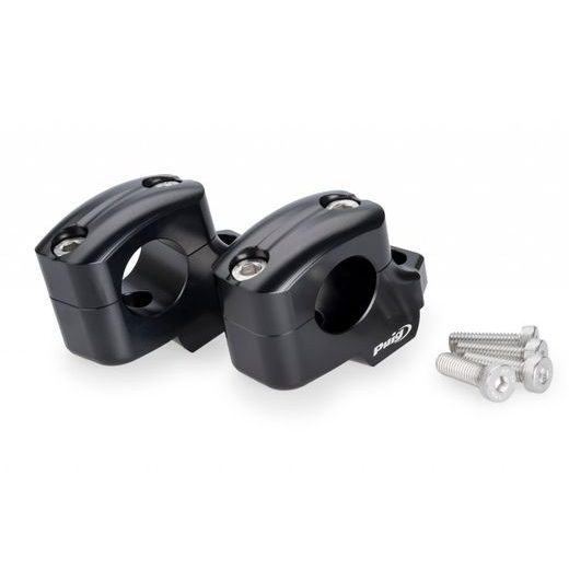 Risers PUIG PULLBACK 22101N črna height 25mm, d 29mm