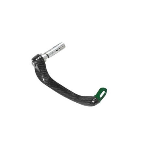 Lever guard ACCOSSATO "Ultra-Light" DE011 with green eyelet and insert right, carbon