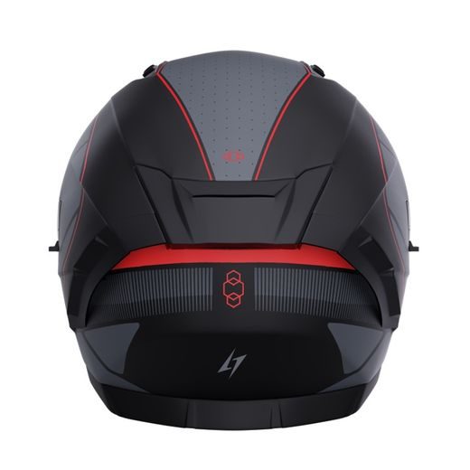 Integralna čelada STORMER BLASTER TRON red, metal matt S