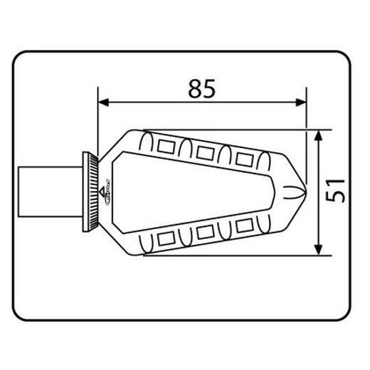 Footpegs without adapters PUIG TRAIL 7319T oranžna with rubber