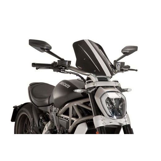 Windshield PUIG NEW. GEN TOURING 8922N črna