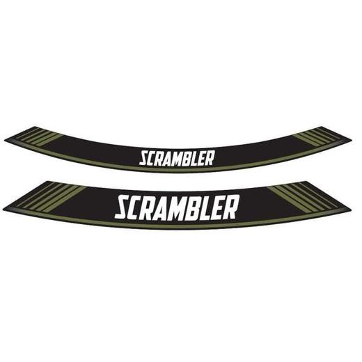 Rim strip PUIG SCRAMBLER 9134V zelena set of 8 rim strips