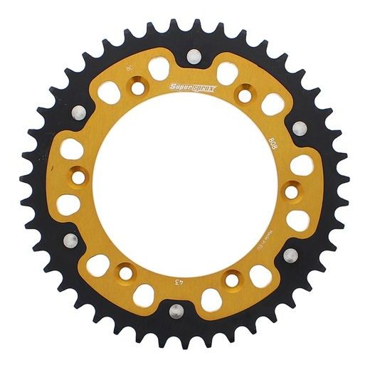 Zadnji verižnik (zobnik) SUPERSPROX STEALTH RST-808:43-GLD zlata 43T, 520