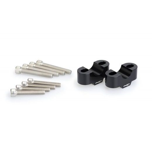Risers PUIG 3671N črna height 20mm, d 22mm