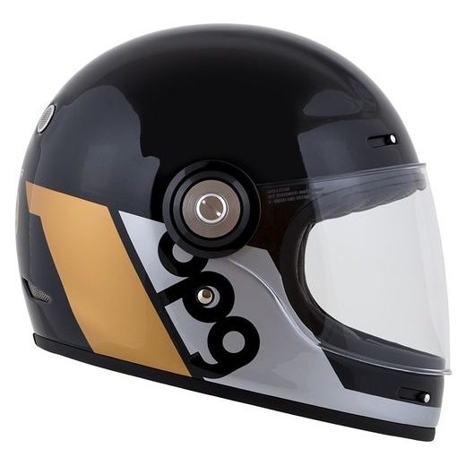 Integralna čelada CASSIDA Fibre OPG black/ gold/ silver S