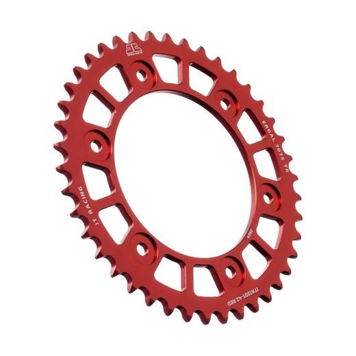 Aluminijasti zadnji verižnik (zobnik) JT JTA 1301-42RED 42T, 520 Rdeč