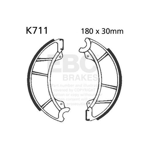 Brake shoe set EBC K711
