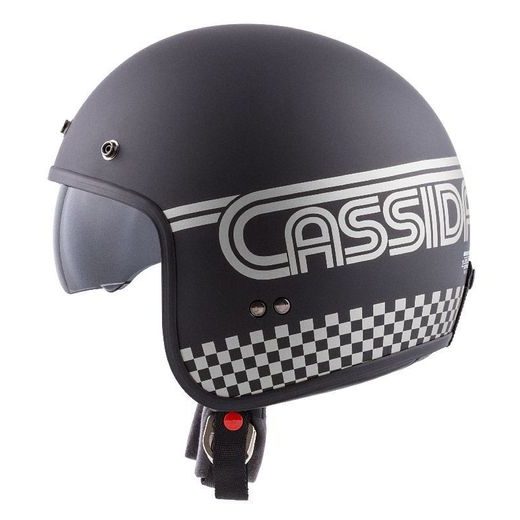 Jet čelada CASSIDA OXYGEN RONDO black matt / silver XL