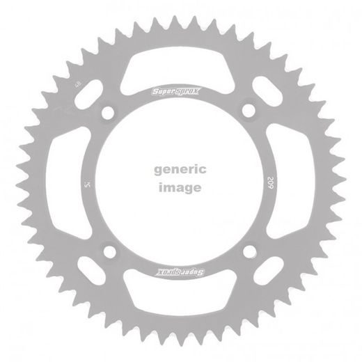 Rear ALU sprocket SUPERSPROX RAL-209:54-BLK črna 54T, 420