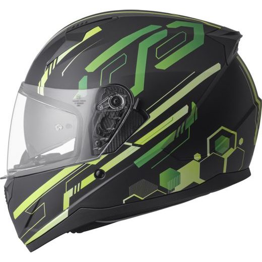Integralna čelada GMS HEXAGO ZG12501 graphic green XS