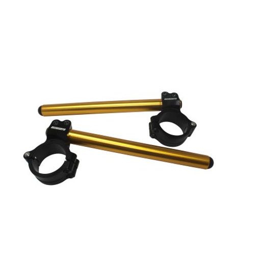 Pair of raised clip-on ACCOSSATO CP004 +10 mm 10 degrees inclination, gold