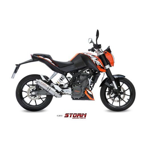 Celoten izpušni sistem 1x1 STORM GP KT.009.LXS Nerjaveče jeklo