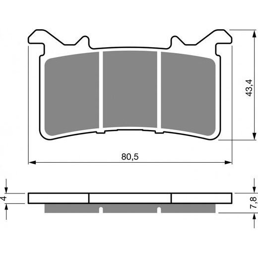 Zavorne obloge GOLDFREN 415 S33 STREET FRONT