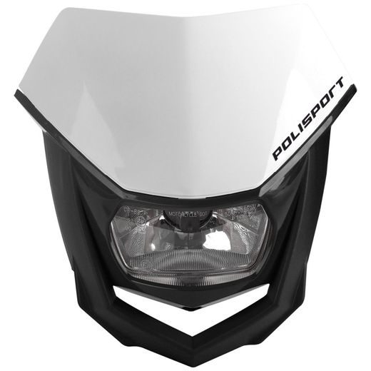Headlight POLISPORT HALO 8657400001 White/Black