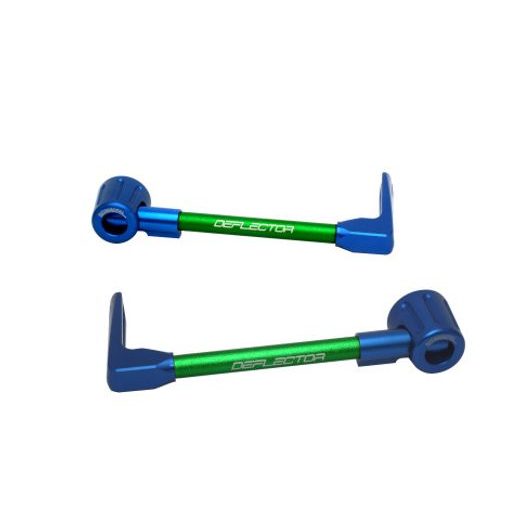 Lever guard ACCOSSATO DE003 with green hose and joint right + left, aluminium