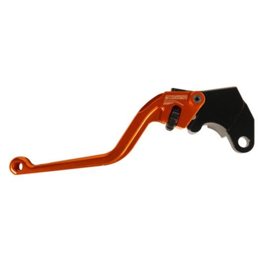 Clutch Lever ACCOSSATO ESS248 fixed CNC-worked aluminium, orange