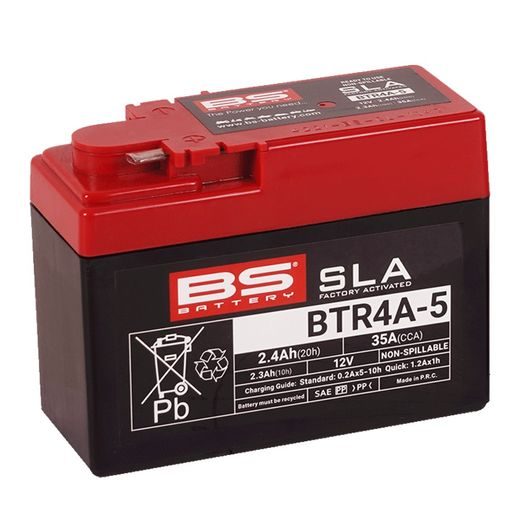 Tovarniško aktiviran akumulator BS-BATTERY BTR4A-5 (FA) (YTR4A-5 (FA)) SLA