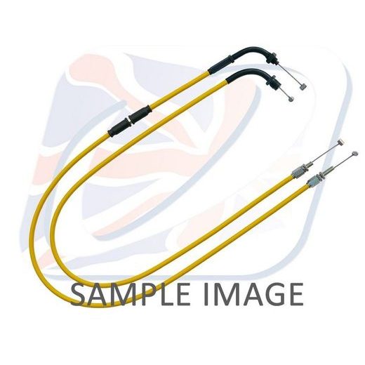 Throttle cables (pair) Venhill K02-4-124-YE featherlight yellow