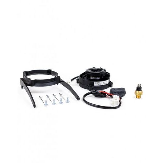 Radiator cooling fan and mounting kit SPAL EP-RFS-PLK04/16-TE4T with thermoswitch