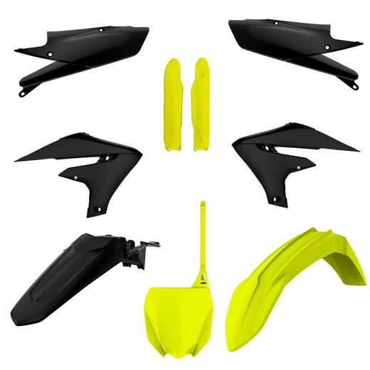 Set plastik POLISPORT 91049 Yellow flo / Black