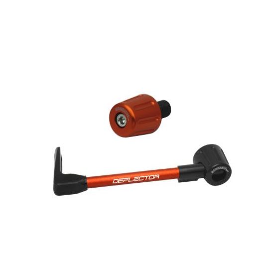 Lever guard in aluminium + right end ACCOSSATO DE005 with orange hose and joint levi