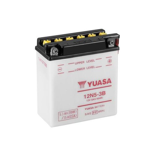 Conventional 12V battery NO ACID YUASA 12N5-3B