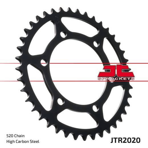 Verižni set EK - Srebrna chain 520 SRO, O-ring, CHK front sprocket JT CHK rubber cushioned, CHK rear sprocket JT za TRIUMPH Daytona 660 2024-2025