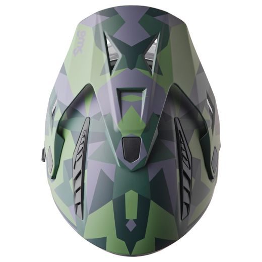 Enduro čelada GMS ADVENTUS CAMO ZG15002 matt green-black-camo XS
