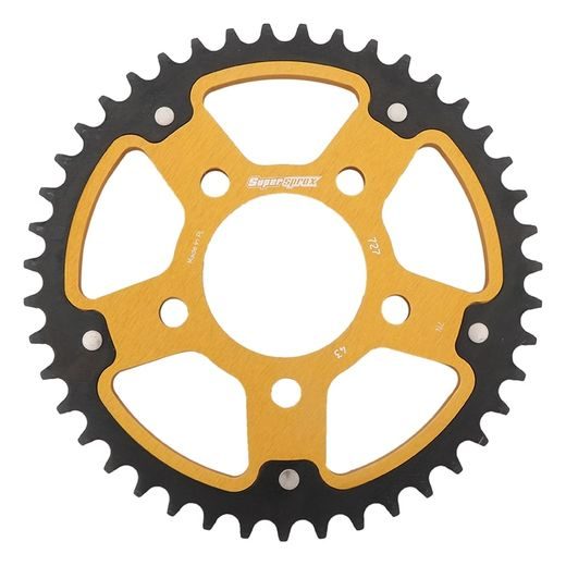 Zadnji verižnik (zobnik) SUPERSPROX STEALTH RST-727:43-GLD zlata 43T, 525