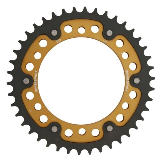 Zadnji verižnik (zobnik) SUPERSPROX STEALTH RST-859:42-GLD zlata 42T, 530