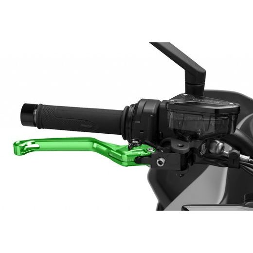 Brake lever without adapter PUIG 4.0 4120VN dolga (long) green/black