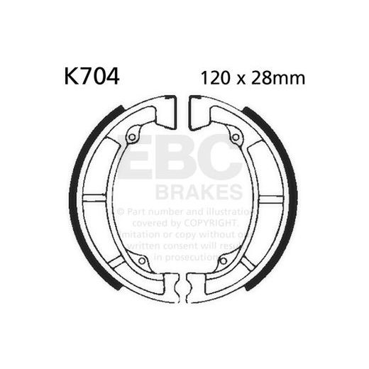 Brake shoe set EBC K704 includings springs