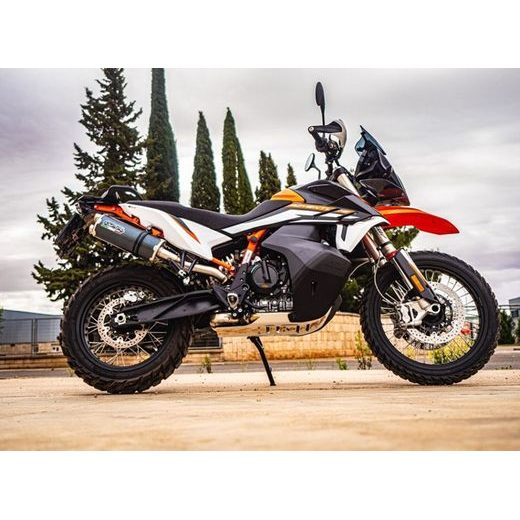 Slip-on exhaust GPR DUAL POPPY KT.105.3.DUAL.PO Carbon look